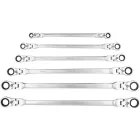 Yato YT-50390 Extra hosszú racsnis csuklós irányváltós csillagkulcs készlet 6 részes 8-19mm-ig