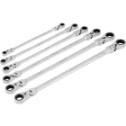 Yato YT-50390 Extra hosszú racsnis csuklós irányváltós csillagkulcs készlet 6 részes 8-19mm-ig