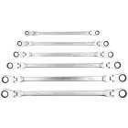 Yato YT-50390 Extra hosszú racsnis csuklós irányváltós csillagkulcs készlet 6 részes 8-19mm-ig