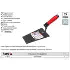 YATO YT-5237 Kőműves kanál 180 mennyezeti inox lágy fogantyús