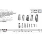 YATO YT-52622 Kittkinyomó hegy készlet 14 részes inox