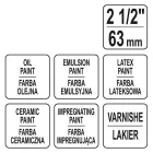 YATO YT-54553 Ecset 2,5" / 63 mm szintetikus sörte