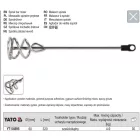 YATO YT-54895 Keverőszár (festék) 85 x 410 mm