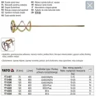 YATO YT-5504 Keverőszár (habarcs) 160 x 600 mm M14