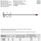 YATO YT-55027 Keverőszár (habarcs) 100 x 600 mm M14