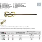 YATO YT-5508 Keverőszár (festék) 160 x 600 mm M14
