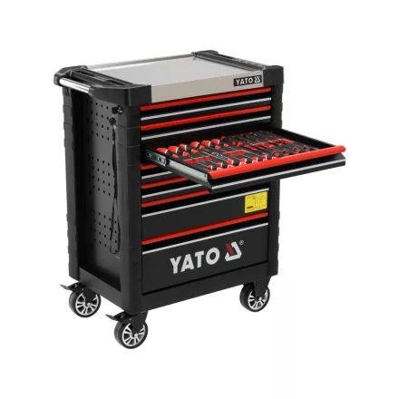 YATO YT-55306 Szerszámkocsi szerszámokkal 7 fiókos 190 részes
