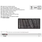 YATO YT-5531 Csillag-villáskulcs készlet 16 részes 6-21 mm (fiókbetét)