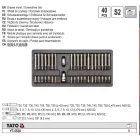 YATO YT-5538 Csavarozóbitek 40 részes (fiókbetét)