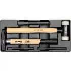 YATO YT-5540 Kalapács és véső készlet 5 részes (fiókbetét)