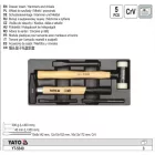 YATO YT-5540 Kalapács és véső készlet 5 részes (fiókbetét)