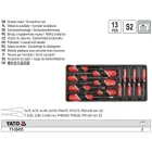 YATO YT-55455 Csavarhúzó készlet 13 részes S2 (fiókbetét)