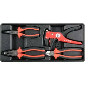   YATO YT-55464 Fogó készlet 4 részes 1000 V-ig szigetelt (fiókbetét)
