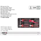 YATO YT-55464 Fogó készlet 4 részes 1000 V-ig szigetelt (fiókbetét)