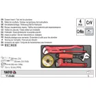 YATO YT-55480 Vízvezeték-szerelő szerszám készlet 4 részes (fiókbetét)