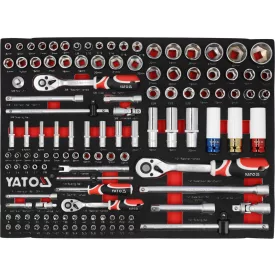   YATO YT-55491 Szerszámkészlet szivacs fiókbetétben 120 részes