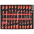 YATO YT-55494 Szivacs fiókbetét szerszámkocsihoz 21 részes (csavarhúzó, lapos, PH, torx)