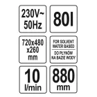 YATO YT-55808 Alkatrészmosó 80 liter