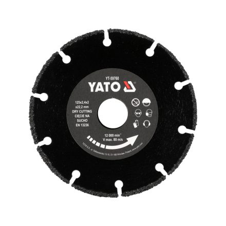 YATO YT-59760 Vágókorong fára szegmentált gyémántszórt 125 mm átmérő