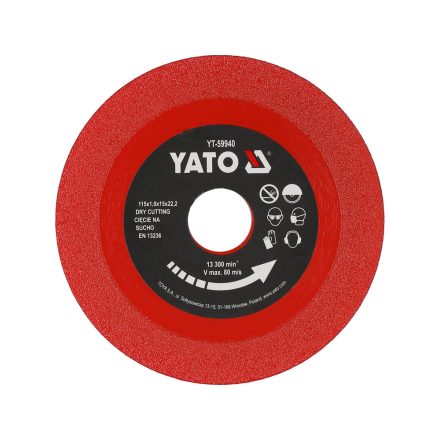 YATO YT-59940 Gyémánt csempevágó és üvegvágó 115 x 22,2 mm