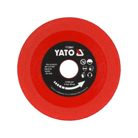 YATO YT-59941 Gyémánt csempevágó és üvegvágó 125 x 22,2 mm