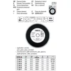 YATO YT-6012 Gyémánt vágókorong 115 x 2,1 x 5,3 x 22,2 mm folytonos