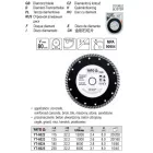 YATO YT-6023 Gyémánt vágókorong 125 x 2,6 x 8,0 x 22,2 mm turbo