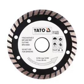   YATO YT-6025 Gyémánt vágókorong 230 x 3,1 x 8,0 x 22,2 mm turbo
