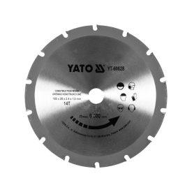   YATO YT-60628 Fűrésztárcsa szöges fához 185 x 20 x 2,4 mm / 14T