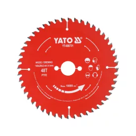   YATO YT-608731 Keményfém lapkás (TCT) fűrészlap fához, PTFE bevonattal, 140×20 mm, 48 fogú