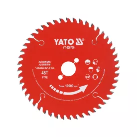   YATO YT-608750 TCT PTFE fűrészlap alumíniumhoz, 140 × 20 mm, 48 fog