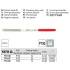 YATO YT-6140 Gyémánt tűreszelő lapos 3,0 x 140 mm