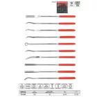 YATO YT-6145 Tűreszelő készlet 10 részes 3,0 x 140 mm
