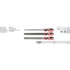 YATO YT-6222 Ráspoly készlet 3 részes 250 mm / # 45 durva