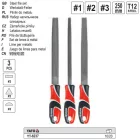YATO YT-6237 Reszelő készlet 3 részes 250 mm
