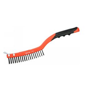   YATO YT-6331 Drótkefe 3 soros hajlított műanyag nyéllel+kaparó