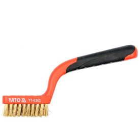 YATO YT-6343 Drótkefe 3 soros hajlított műanyag nyéllel