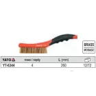 YATO YT-6344 Drótkefe réz 4 soros 260 mm