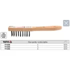 YATO YT-6359 Drótkefe 5 soros fa nyéllel