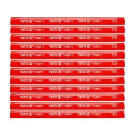 YATO YT-692612 Ácsceruza 175 mm fára piros (12 db/csomag)