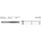 YATO YT-70723 Vonalzó inox 600 mm