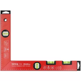   YATO YT-70744 Derékszög vízmérték 4 libellával 400 x 300mm