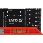 YATO YT-70789 Acél derékszög jelölő lyukasztásokkal, szögmérő mélységmérő és viszszint mérő funkciókkal