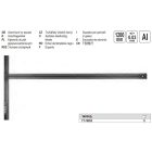 YATO YT-70855 Gipszkartonos T-derékszög 1200 mm alumínium