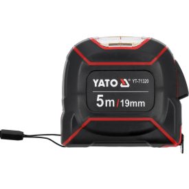   YATO YT-71320 Mérőszalag felső nyílással 5 m x 19 mm gumírozott