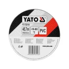 YATO YT-72510 Fényvisszaverő szalag - fehér / piros háromszöges mintázattal 49mm X 45.7m