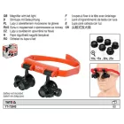 YATO YT-73840 Fejpántos nagyító LED világítással 10 x - 25 x