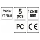 YATO YT-73924 Hegesztőüveg 123 x 98 mm (5 db/cs)