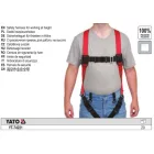 YATO YT-74221 Biztonsági heveder magaslati munkákhoz max 100 kg.