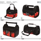 YATO YT-74370 Szerszámtáska 12 zsebes nyitott